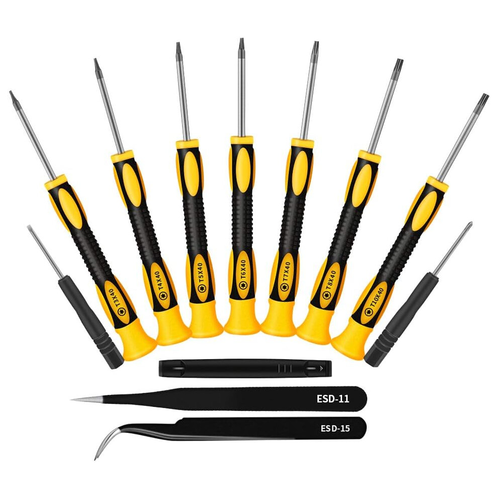 Precision Torx Screwdrivers For Electronic Device Repair, Magnetic Jewelers Screwdriver Set With Color Coded Handles And Rotating Top, Ideal For 9448196639177