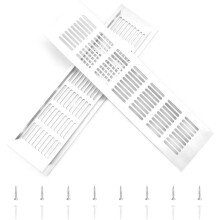 Matt eloxierte Lüftungsabdeckung, einfache Montage und Demontage zur Reinigung, Lüftungskanalabdeckung aus Aluminiumlegierung, 80–300 mm,