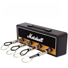 Porta-chaves inspirado na Marshall, estilo amplificador de guitarra para parede, ideal para hall de entrada.