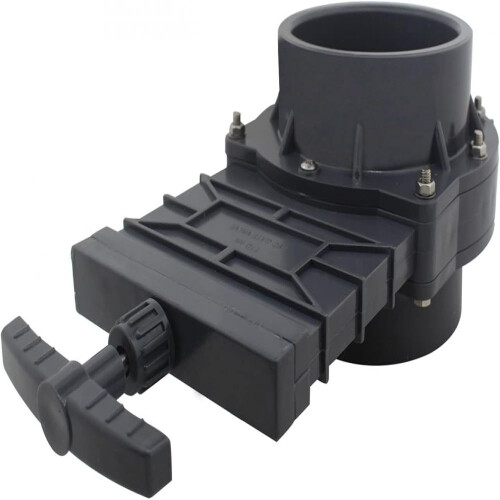 RV Waste Valve, Extensible Design Offers Flexibility in Installation, ABS Plastic Handle for Comfortable Grip, Black 1