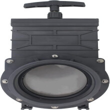 Replacement Valve, Waste Cap Retention Ensures Secure Fit, Extensible Design for RVs, Campers, and Trailers, Black