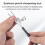 Cosmetic Pencil Sharpener – Mini Eye Shaper, Longlasting Makeup Tool (Silver) 4