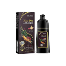 (Brown) Black Hair Dye Shampoo 3 in 1 Growth Clean Hair Darkening Deep Nourishing Black Hair Dye Shampoo Natural Organic Herbal