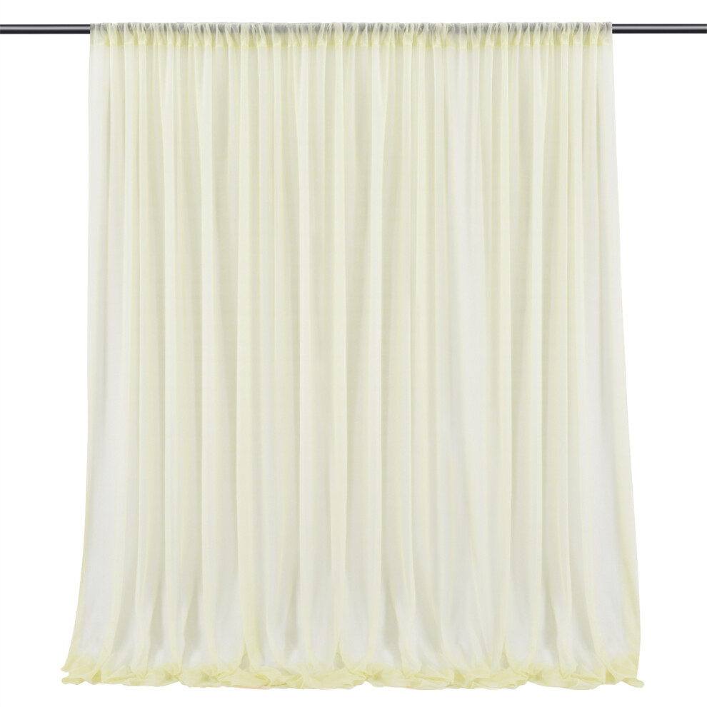 Backdrop Beauties: Sheer Chiffon Wedding Photo Booth Backdrop For Enduring Memories White 9775230205174