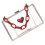 Herz Damen Transparent Freizeit Crossbody Bag 5