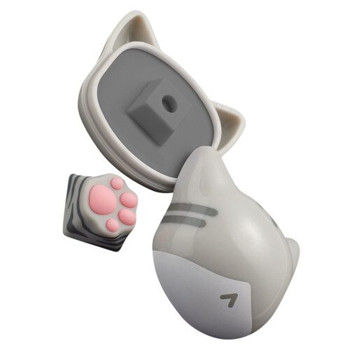 Wit ABS Kattenpoot Keycap Voor Toetsenbord