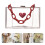 Herz Damen Transparent Freizeit Crossbody Bag 4