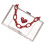 Herz Damen Transparent Freizeit Crossbody Bag 6