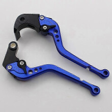 (Long handled blue) Motorcycle S1000RR 2015-2020 modified adjustable aluminum alloy brake horn handle lever