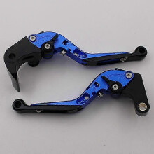 (Telescopic blue) Motorcycle S1000RR 2015-2020 modified adjustable aluminum alloy brake horn handle lever