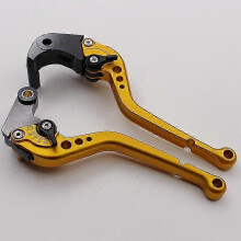 (Long handled gold) Motorcycle S1000RR 2015-2020 modified adjustable aluminum alloy brake horn handle lever