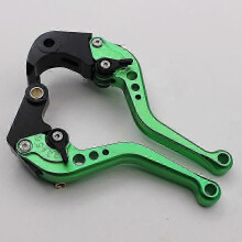 (Short shank green) Motorcycle S1000RR 2015-2020 modified adjustable aluminum alloy brake horn handle lever