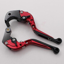 (Telescopic red) Motorcycle S1000RR 2015-2020 modified adjustable aluminum alloy brake horn handle lever