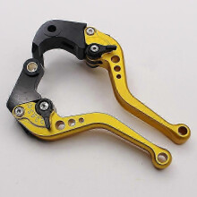 (Short handle gold) Motorcycle S1000RR 2015-2020 modified adjustable aluminum alloy brake horn handle lever