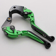 (Telescopic green) Motorcycle S1000RR 2015-2020 modified adjustable aluminum alloy brake horn handle lever