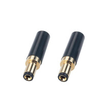 (Gold) 2PSCS RJXHOBBY DC 5.5 x 2.5mm Power Solder Welding Plug End Connection