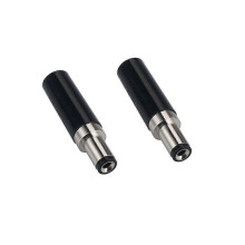 (Silver) 2PSCS RJXHOBBY DC 5.5 x 2.5mm Power Solder Welding Plug End Connection