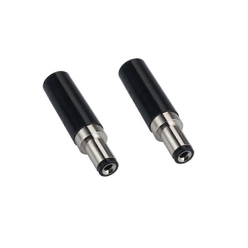 (Silver) 2PSCS RJXHOBBY DC 5.5 x 2.5mm Power Solder Welding Plug End Connection