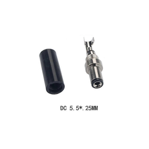 (Silver) 2PSCS RJXHOBBY DC 5.5 x 2.5mm Power Solder Welding Plug End Connection 2