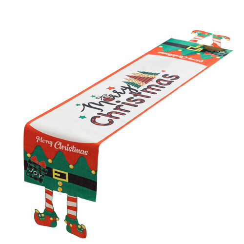 Christmas Table Runner Eye Catching-Elf singlelayer tab