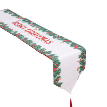 Christmas Table Runner with Seasonal-Garland style double