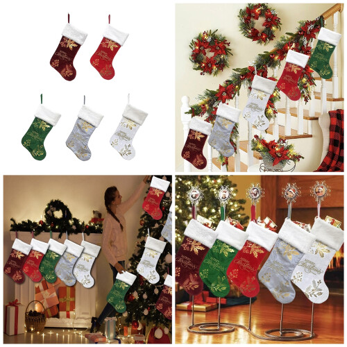 Embroidered Letter Christmas Stocking-Section B Christmas 1