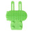 Cats Wall Corner Groomer Self Grooming Brush Efficient-Green 1