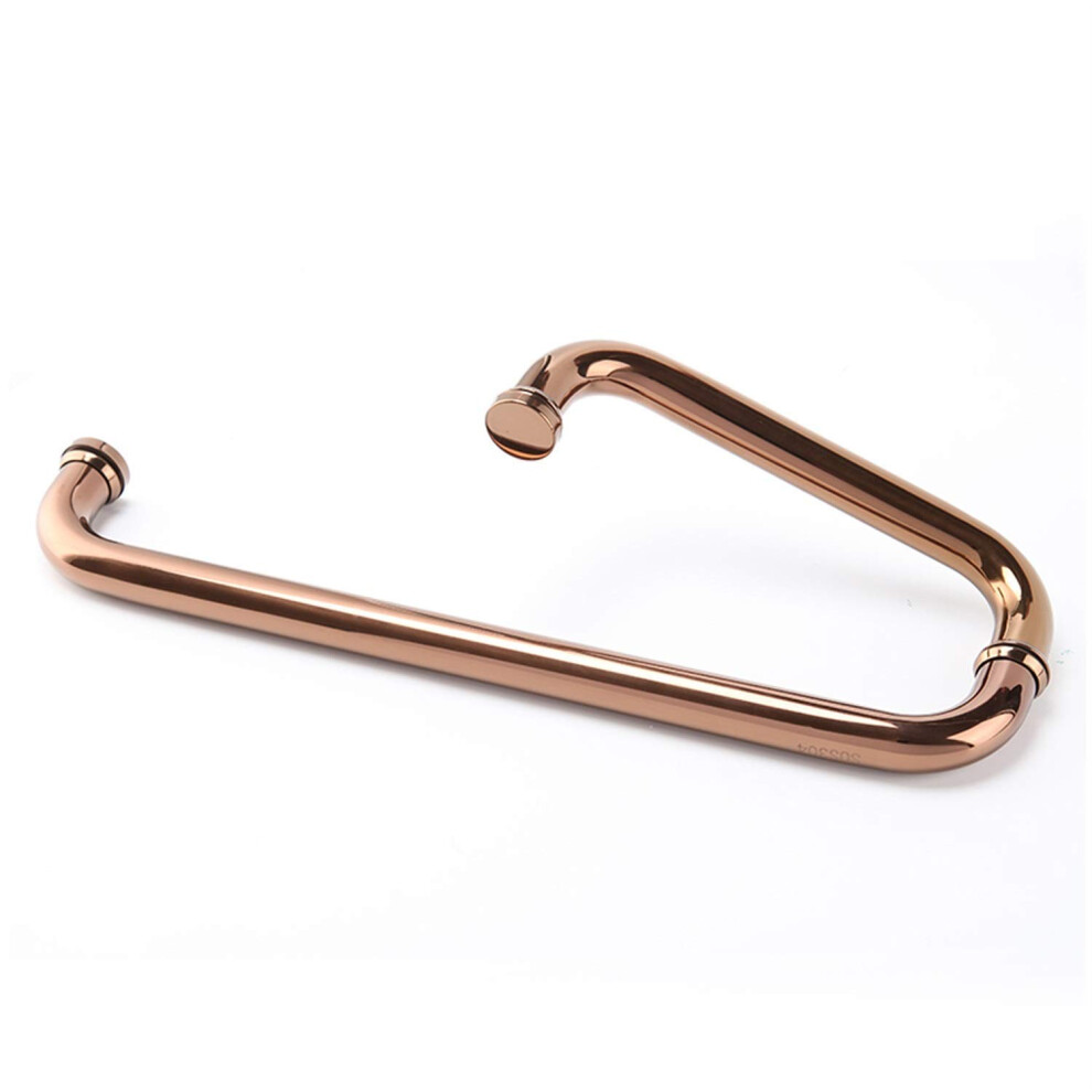 Stainless Steel Glass Door Handle For Shower, Easy Install Double Pull With Ergonomic Grip 9365049068437