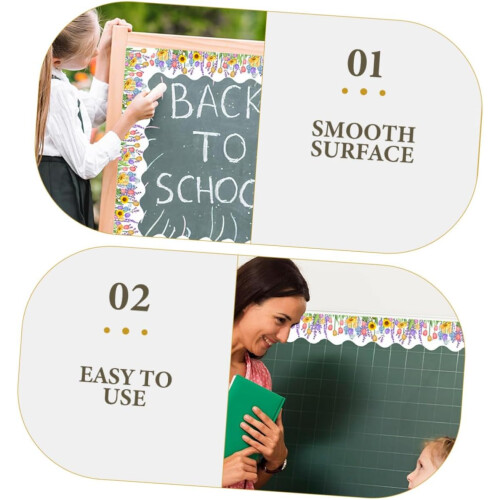 Bulletin Board Cladding Interchangeable Edge Sticker Boundaries 1