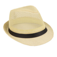 Chapeau Trilby pour hommes en plein air, chapeau-Beige Jaune
