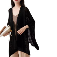 Châle délicat pour femmes, écharpe légère de Camping en-Noir