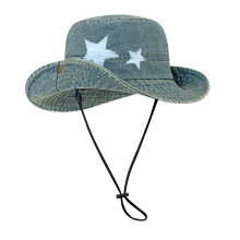 Chapeau de soleil d'été de Style japonais, chapeau de-Bleu moyen