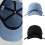 Chapeau de soleil décontracté de printemps pour-Bleu 2