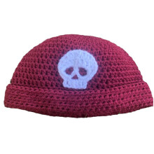 Bonnet tricoté d'hiver pour adolescents, garde au chaud,-Rouge