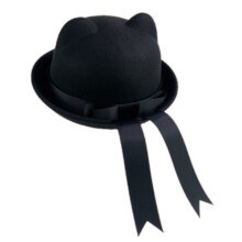 Chapeau en laine avec ceinture à nœud papillon, style-MM M