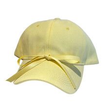 Chapeau de Baseball avec nœud papillon en ruban pour-Jaune