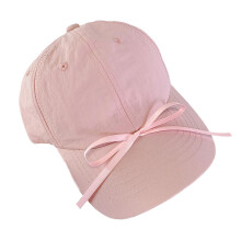 Kpop chapeau de Baseball pour fille ruban nœud papillon-Rose