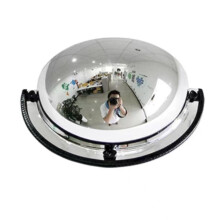 Traffic Safety Mirror 40cm Acrylic Convex Outdoor Blind Spot Elimination with 180 Panoramic View