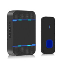 (Us Regulations) New LED Wireless Doorbell with 55 Ringtones, Long Distance, for Multiple Regions