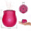 (Black)2024 Rose For Women Mini Massager Stress Relief 10 Modes 4