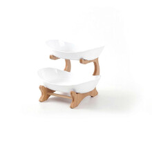 (Layer 2, white) New Upgrade Fruit Bowl For Kitchen Counter,fruit Basket For Kitchen, Large Bowl For Fruit And Vegetable Storag
