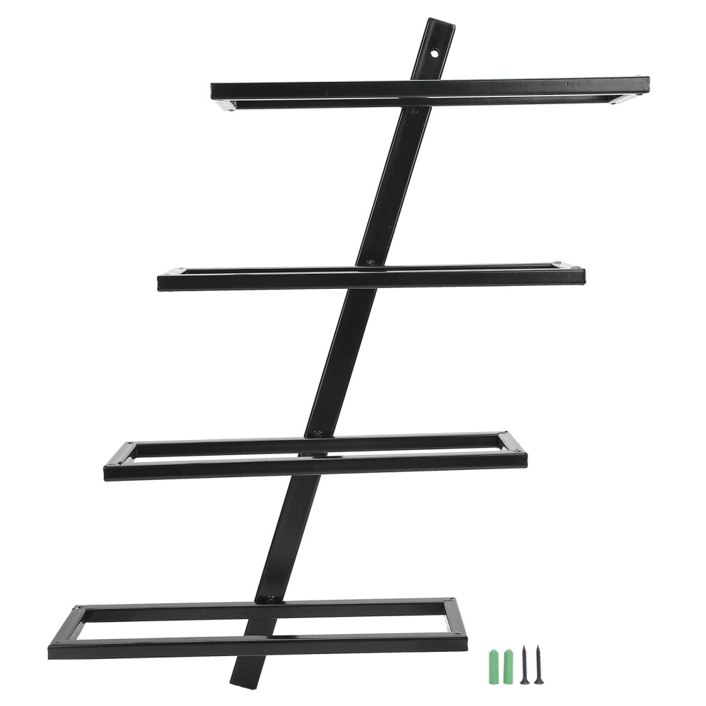 Versatile Floating Shelves For Modern Homes, Red Iron Shelves With Sturdy Construction, Space-Saving Decorative Effect (Unique Design) 9074015362485