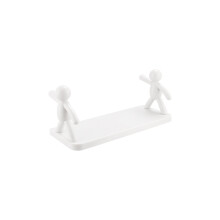 Charming and Playful Design Wall Mounted Shelf, Floating Shelves with Cute Doll Accent, Adorable Design Storage Rack, Maximize Your Space Organizer, D
