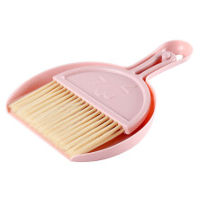 Small Broom and Dustpan Set for Home Use, Cute Hand Broom Brush with Hanger Hole and Soft Bristles Mini Cleaning Tool for Desk Kitchen Sofa Keyboard,