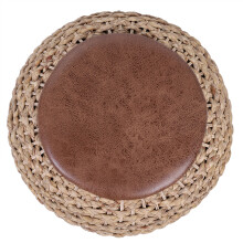 Tabletop Decor, Boho Chic Round Table Mats Crafted From Pure Natural Straw, Matches Bedroom Or Living Room Furniture, Heat Resistant Non-Slip