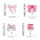9Pcs Polyester Nurse Badges Clip Bowknot Decoration-Style C 2