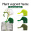 Piquet décoratif de Support de plante d'éléphant,-transparent 7
