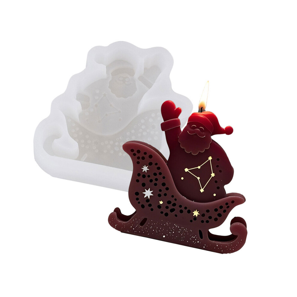 Santa Shape Silicone Candle Mold For Candle Soap-Santa Claus B