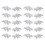 Adjustable Gothic Styles Devil Wing Costumes DIY-Laser silver 1