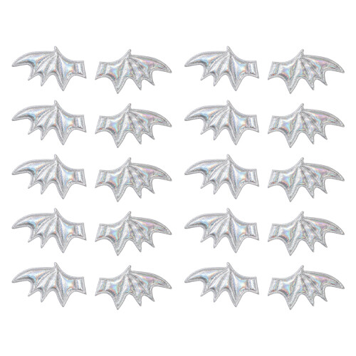 Adjustable Gothic Styles Devil Wing Costumes DIY-Laser silver